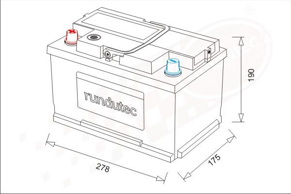 RUTEC RNU066LHN - Batterie de démarrage cwaw.fr