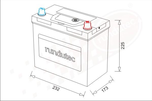 RUTEC RNU065RCNBL - Batterie de démarrage cwaw.fr