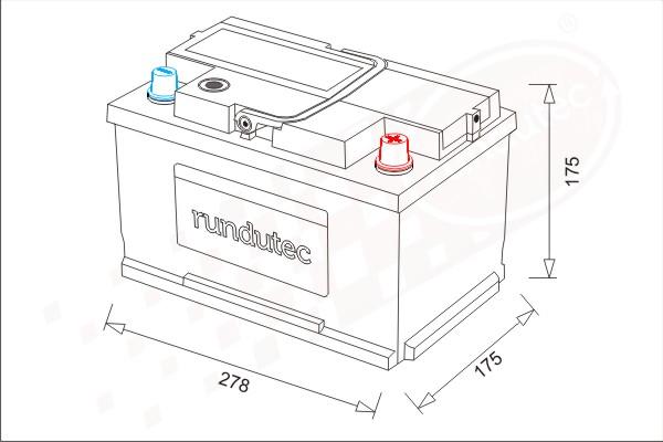 RUTEC RNU070RKN - Batterie de démarrage cwaw.fr