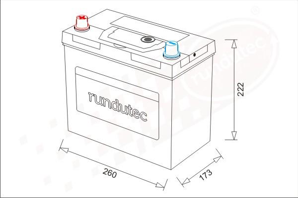 RUTEC RNU080LANBL - Batterie de démarrage cwaw.fr