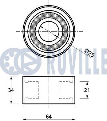 Ruville 540018 - Poulie renvoi / transmission, courroie de distribution cwaw.fr