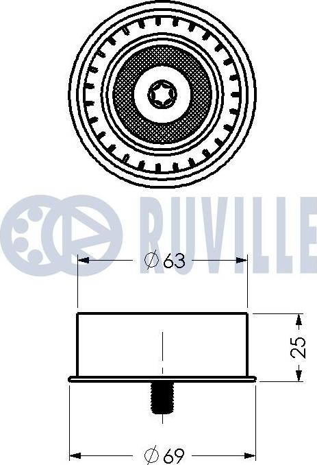 Ruville 540181 - Poulie renvoi / transmission, courroie de distribution cwaw.fr