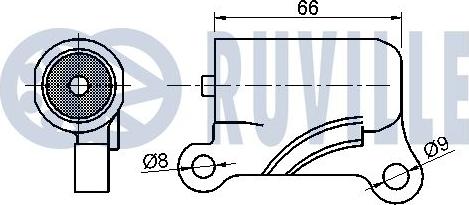 Ruville 541969 - Amortisseur de vibrations, courroie de distribution cwaw.fr