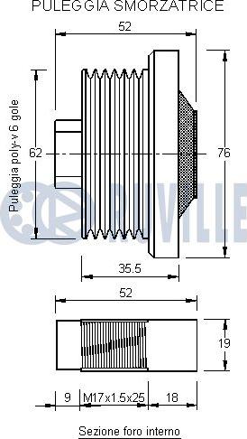 Ruville 541934 - Poulie, alternateur cwaw.fr