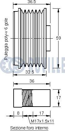 Ruville 541920 - Poulie, alternateur cwaw.fr