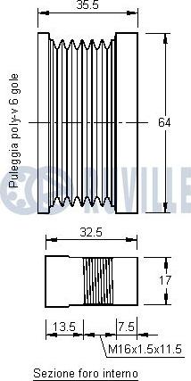 Ruville 541211 - Poulie, alternateur cwaw.fr