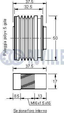 Ruville 541271 - Poulie, alternateur cwaw.fr