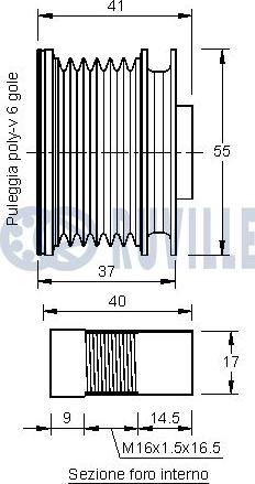 Ruville 542180 - Poulie, alternateur cwaw.fr