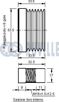 Ruville 542178 - Poulie, alternateur cwaw.fr