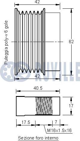 Ruville 542269 - Poulie, alternateur cwaw.fr