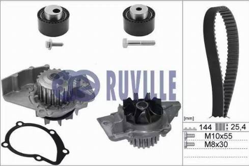 Ruville 55921731 - Pompe à eau + kit de courroie de distribution cwaw.fr