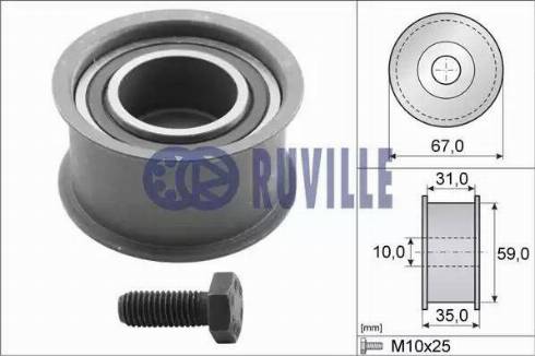 Ruville 55453 - Poulie renvoi / transmission, courroie de distribution cwaw.fr