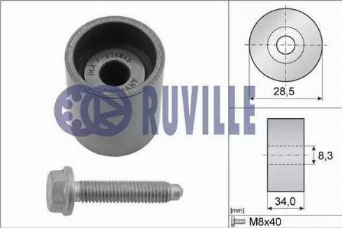 Ruville 55465 - Poulie renvoi / transmission, courroie de distribution cwaw.fr