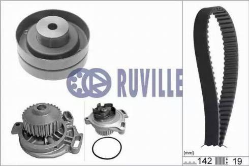 Ruville 55403701 - Pompe à eau + kit de courroie de distribution cwaw.fr