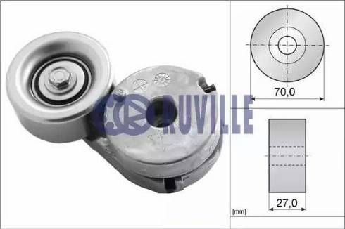 Ruville 55631 - Tendeur de courroie, courroie trapézoïdale à nervures cwaw.fr