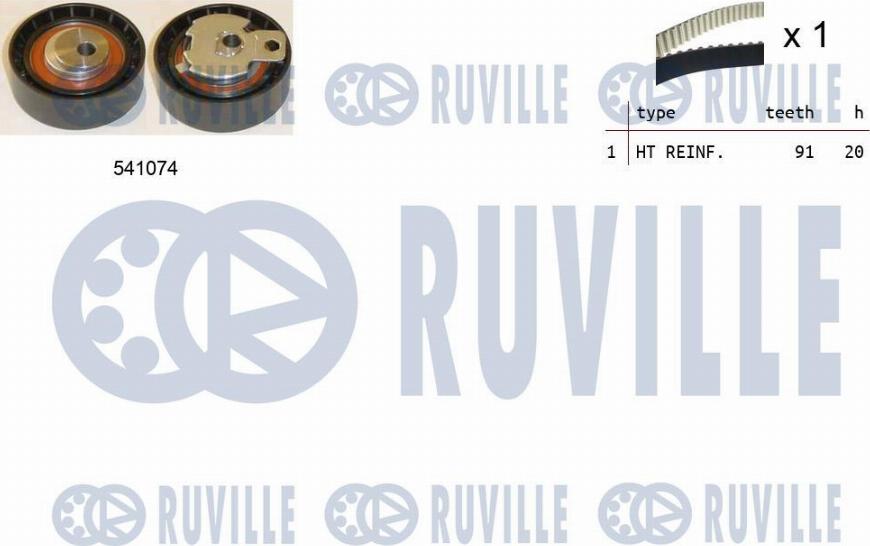 Ruville 550001 - Poulie-tendeur, courroie de distribution cwaw.fr