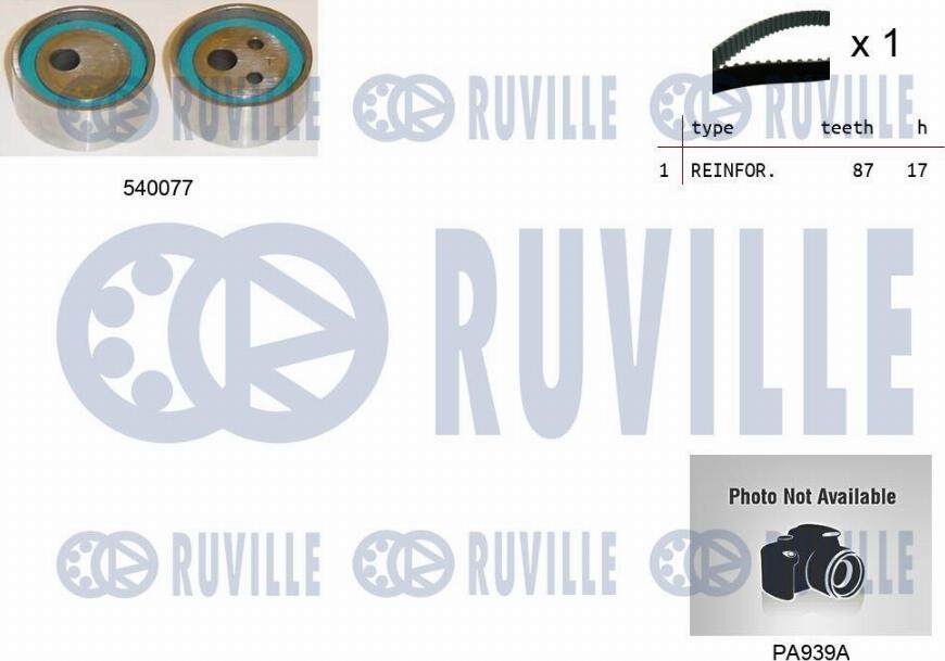 Ruville 5500101 - Pompe à eau + kit de courroie de distribution cwaw.fr