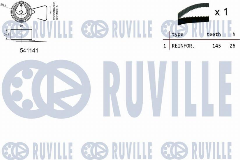 Ruville 550154 - Kit de distribution cwaw.fr