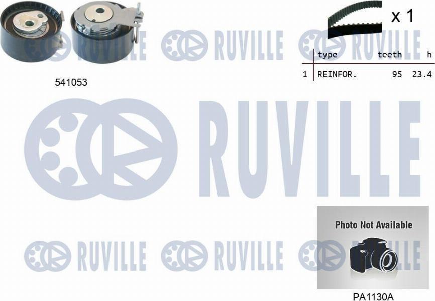 Ruville 5501191 - Pompe à eau + kit de courroie de distribution cwaw.fr