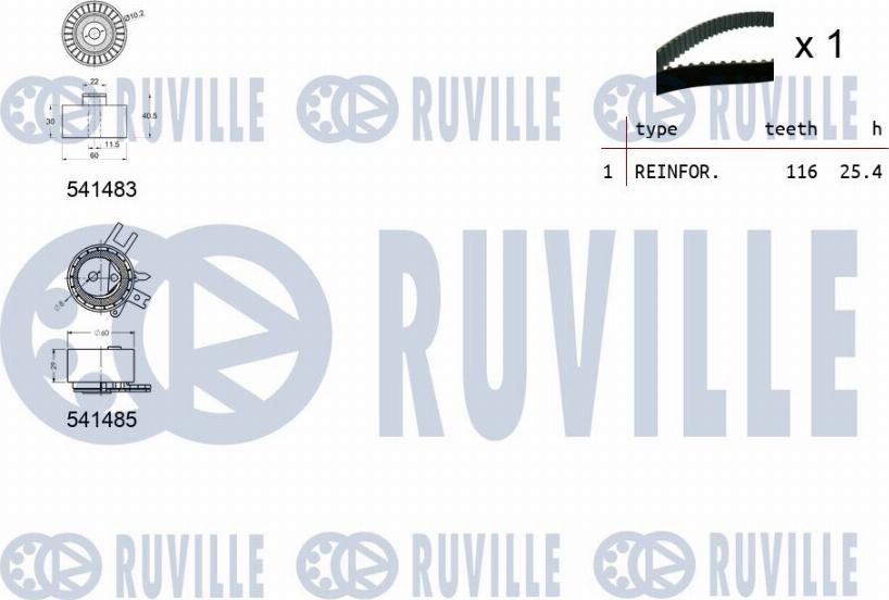 Ruville 550125 - Kit de distribution cwaw.fr