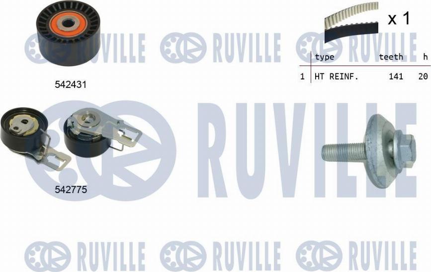 Ruville 550395 - Kit de distribution cwaw.fr