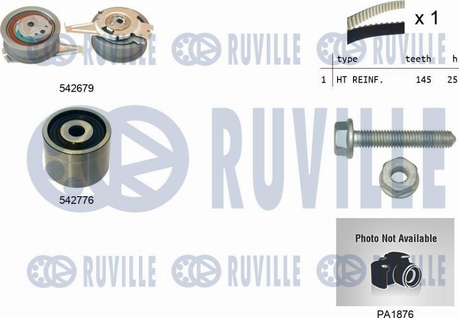 Ruville 5503913 - Pompe à eau + kit de courroie de distribution cwaw.fr