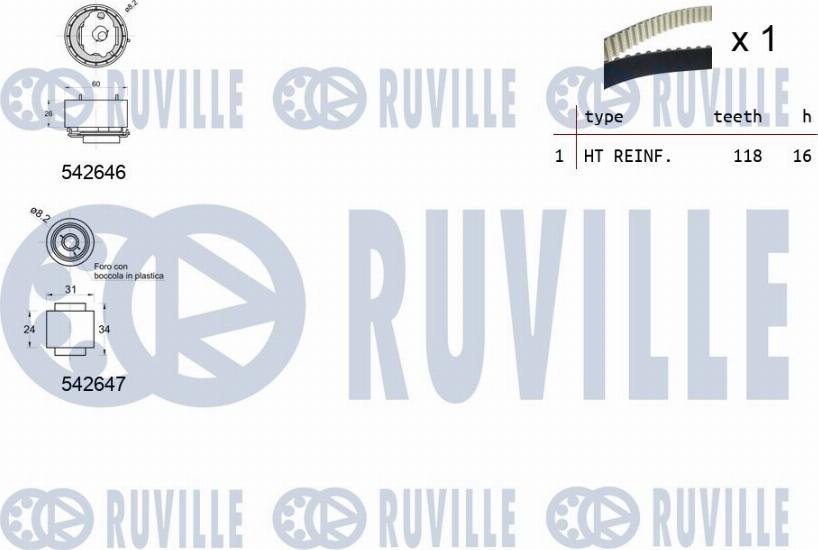 Ruville 550377 - Kit de distribution cwaw.fr