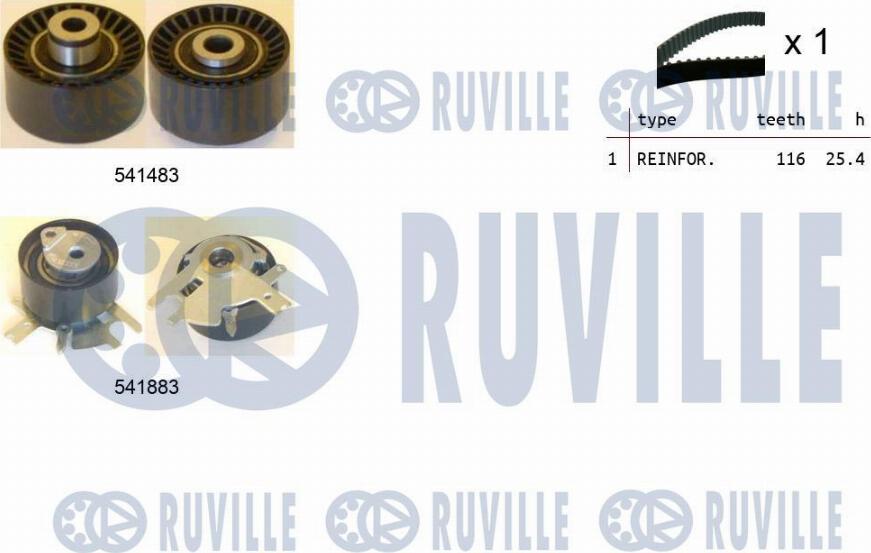 Ruville 550296 - Kit de distribution cwaw.fr