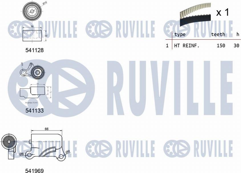 Ruville 550291 - Kit de distribution cwaw.fr