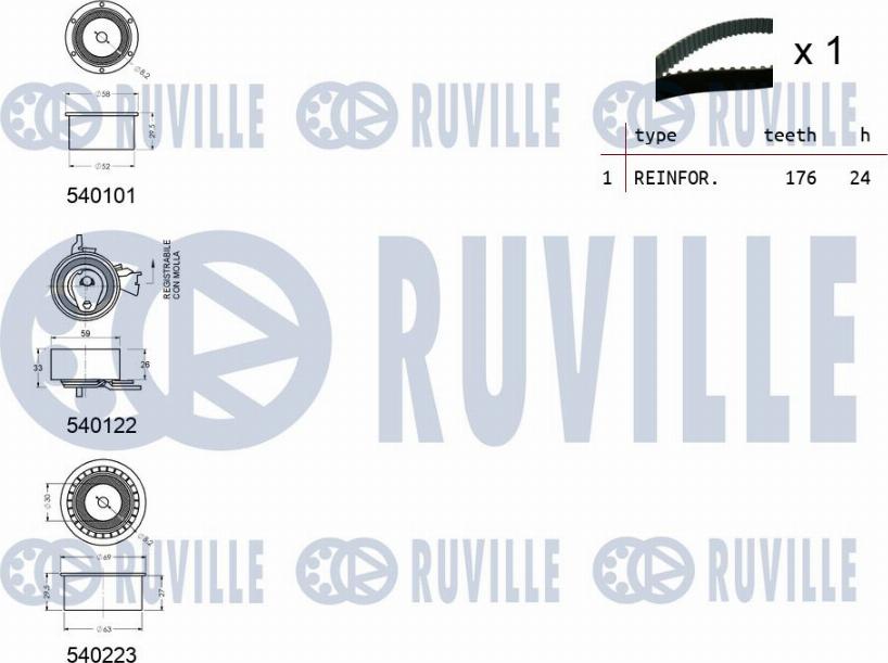 Ruville 550248 - Kit de distribution cwaw.fr