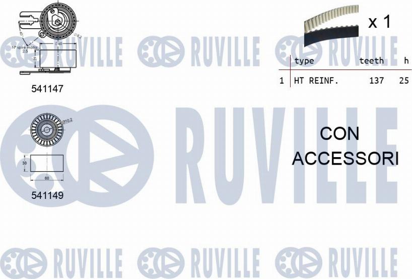 Ruville 550279 - Kit de distribution cwaw.fr