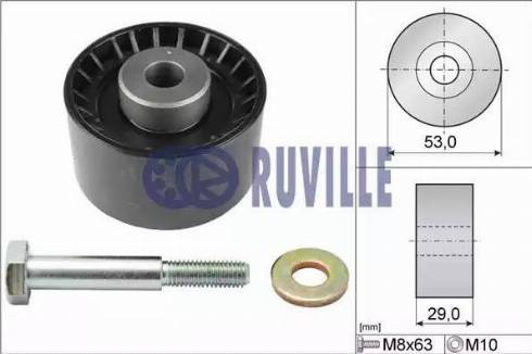 Ruville 55898 - Poulie renvoi / transmission, courroie de distribution cwaw.fr