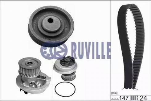 Ruville 55300701 - Pompe à eau + kit de courroie de distribution cwaw.fr