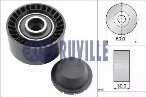 Ruville 55247 - Poulie renvoi / transmission, courroie trapézoïdale à nervures cwaw.fr