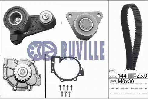 Ruville 56512711 - Pompe à eau + kit de courroie de distribution cwaw.fr