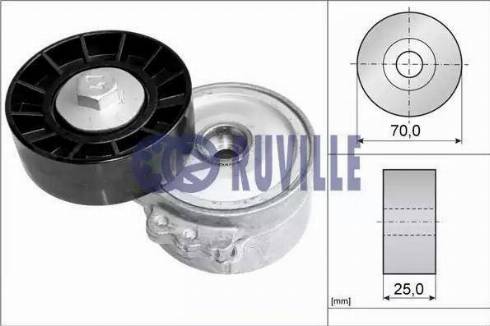 Ruville 56651 - Tendeur de courroie, courroie trapézoïdale à nervures cwaw.fr