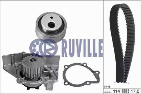 Ruville 56620701 - Pompe à eau + kit de courroie de distribution cwaw.fr