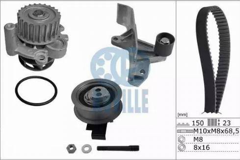 Ruville 56364711 - Pompe à eau + kit de courroie de distribution cwaw.fr