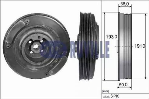 Ruville 515400 - Poulie, vilebrequin cwaw.fr