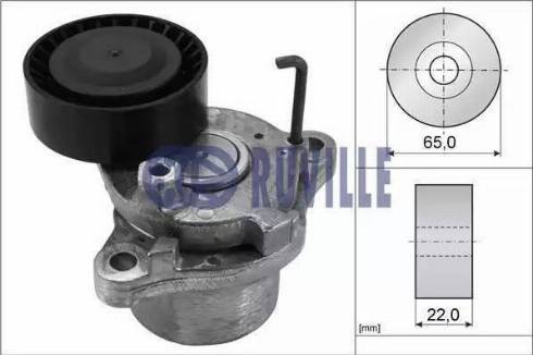 Ruville 58440 - Tendeur de courroie, courroie trapézoïdale à nervures cwaw.fr