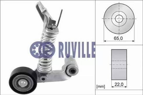 Ruville 57538 - Tendeur de courroie, courroie trapézoïdale à nervures cwaw.fr