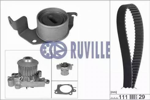 Ruville 57312701 - Pompe à eau + kit de courroie de distribution cwaw.fr