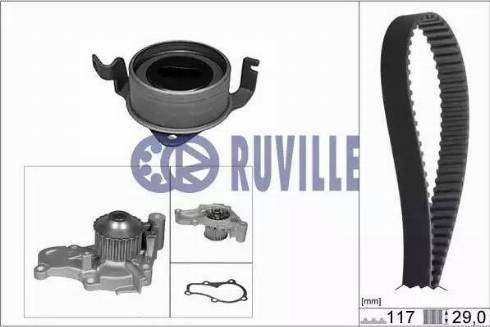 Ruville 57321701 - Pompe à eau + kit de courroie de distribution cwaw.fr