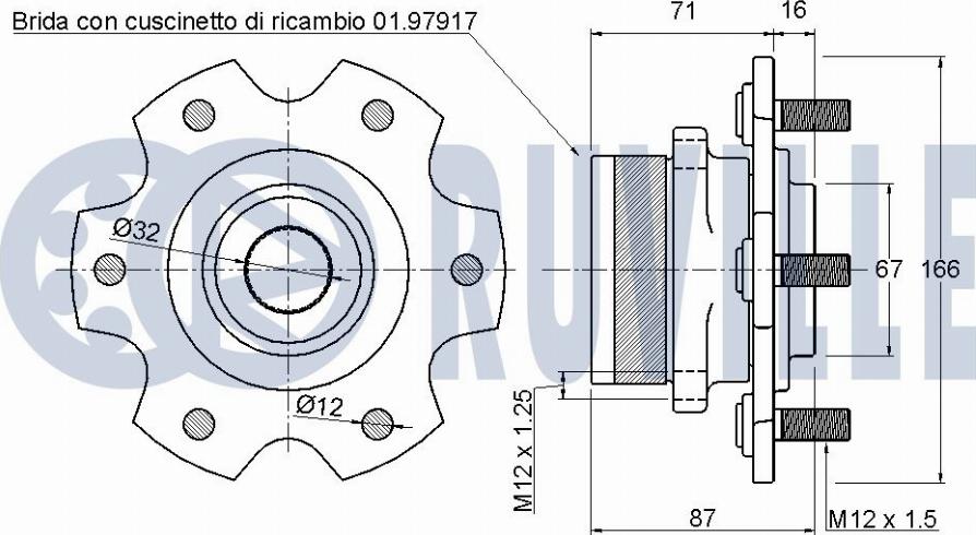 Ruville 220996 - Kit de roulements de roue cwaw.fr