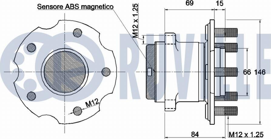 Ruville 221670 - Kit de roulements de roue cwaw.fr