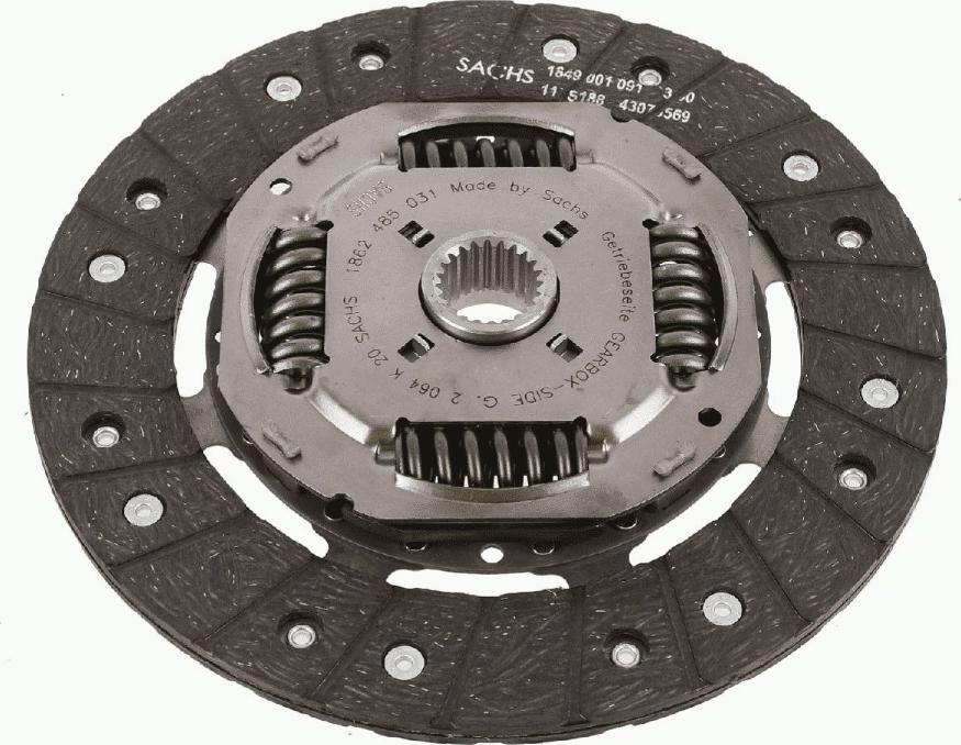 SACHS 1 862 485 031 - Disque d'embrayage cwaw.fr