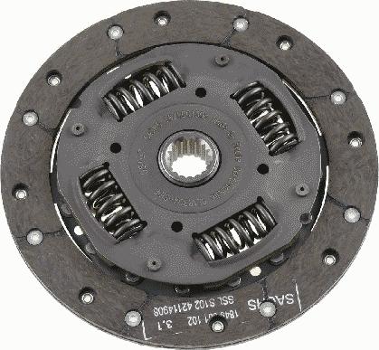 SACHS 1878 001 508 - Disque d'embrayage cwaw.fr