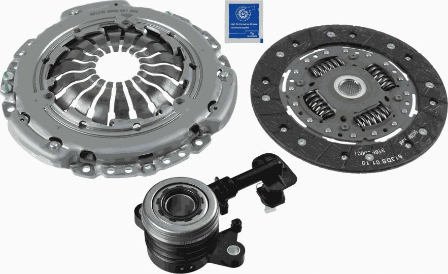 SACHS 3000 990 398 - Kit d'embrayage cwaw.fr