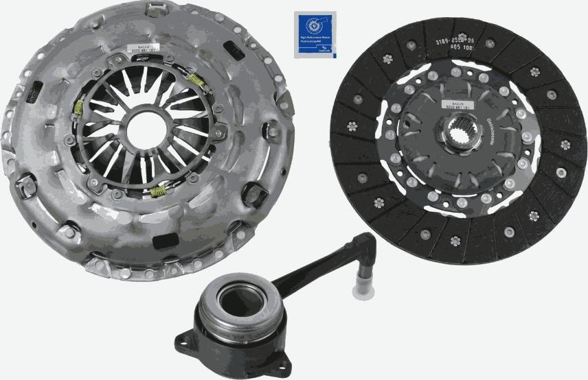 SACHS 3000 990 248 - Kit d'embrayage cwaw.fr