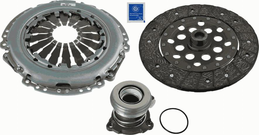 SACHS 3000 990 261 - Kit d'embrayage cwaw.fr